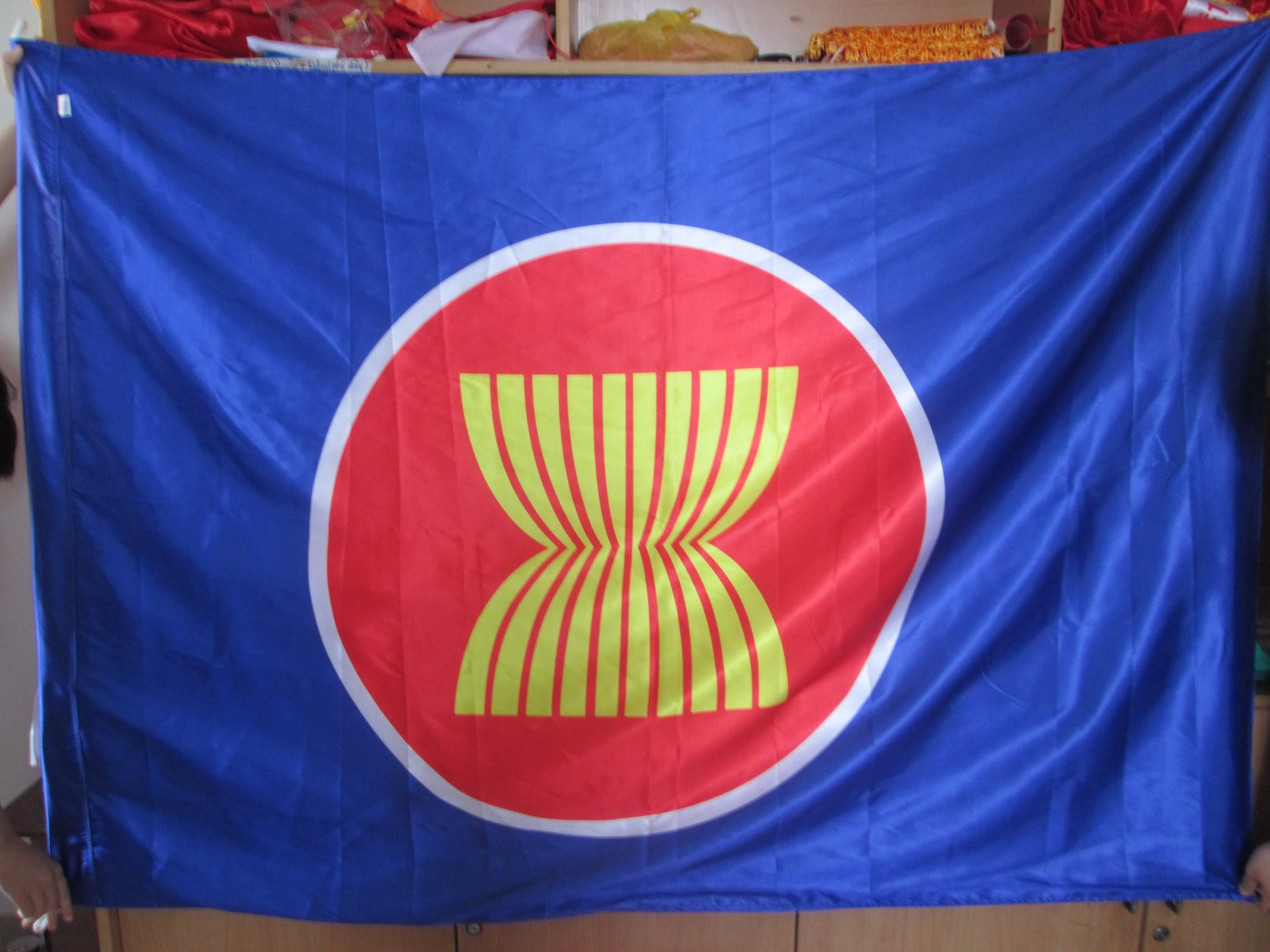 cờ cao cấp (in 2 mặt trên 2 lớp vải)